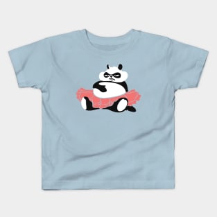 Fat Ballet Panda Kids T-Shirt